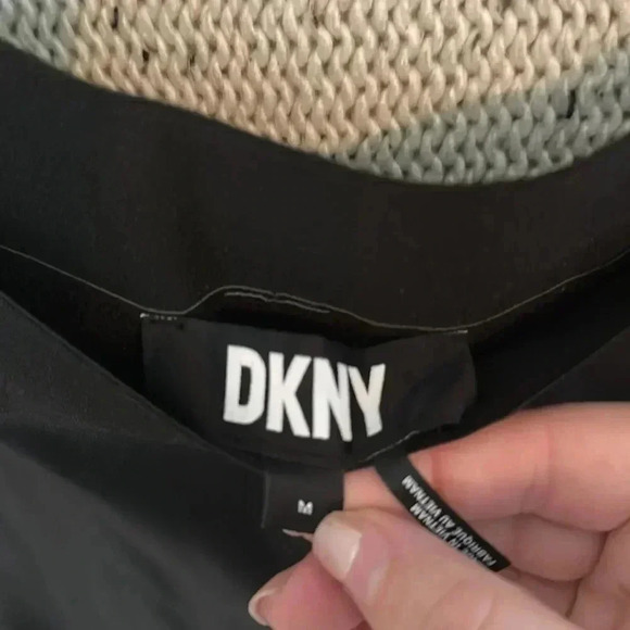 DKNY LEATHER PANTS - Picture 3 of 4